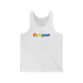 Oregon Tank-Top: Vibrant Pride Gradient Design