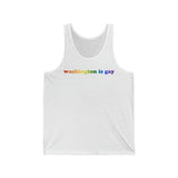 Washington is Gay Pride Tank-Top: LGBTQ+ Flag Gradient Tank