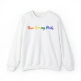 New Jersey Pride Sweatshirt: Flowing Cursive Design with LGBTQ+ Gradient