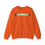 Agender Flag Hearts Sweatshirt: Pride LGBTQ+ Gradient Design