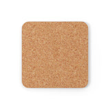 Bisexual Flag Coaster Set: 4 Corkwood Wavey Drink Coasters