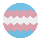 Transgender Flag Wavey Mousepad: Sharp Design for Desk