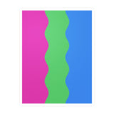Polysexual Flag Ripple Decal: Wavey Pride Sticker