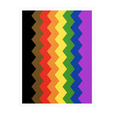 Philly Pride Flag Wavey Decal: Sharp Pride Sticker