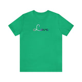Genderfluid Love Script Tee: Subtly Elegant Pride T-Shirt