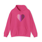 Genderfluid Heart Lines Hoodie: Pride Gradient Sweater