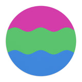 Polysexual Flag Ripple Mousepad: Wavey Design for Desk