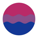 Bisexual Flag Ripple Mousepad: Wavey Design for Desk