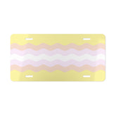Pangender Flag Ripple Vanity License Plate: Wavey Design for Cars