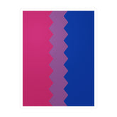 Bisexual Flag Wavey Decal: Sharp Pride Sticker