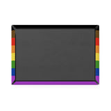 Philadelphia Pride Flag Magnet: Ripple Rectangle Button for Fridge
