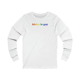 Idaho is Gay Pride Long Sleeve T-Shirt: LGBTQ+ Flag Gradient Tee