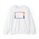 Colorado Pride Flag Sweater: Rainbow LGBTQ+ State Silhouette Distressed Sweatshirt