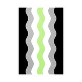 Agender Flag Ripple Decal: Wavey Pride Sticker
