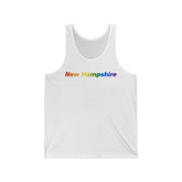 New Hampshire Tank-Top: Vibrant Pride Gradient Design