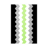 Agender Flag Wavey Decal: Sharp Pride Sticker