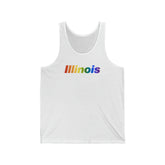 Illinois Tank-Top: Vibrant Pride Gradient Design