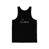 Transgender Love Script Tank: Subtly Elegant Pride Tank-Top