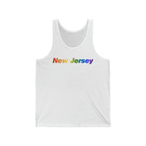 New Jersey Tank-Top: Vibrant Pride Gradient Design