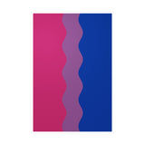 Bisexual Flag Ripple Decal: Wavey Pride Sticker