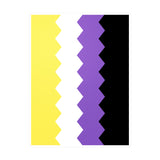 Nonbinary Flag Wavey Decal: Sharp Pride Sticker