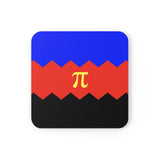 Polyamory Flag Coaster Set: 4 Corkwood Wavey Drink Coasters