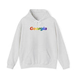 Georgia Hoodie: Vibrant Pride Gradient Design