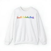 South Dakota Pride Sweatshirt: Flowing Cursive Design with LGBTQ+ Gradient