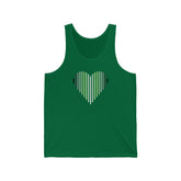 Agender Heart Lines Tank-Top: Pride Gradient Tank