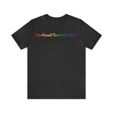 Northwest Territories Pride T-Shirt: Flowing Cursive Design with LGBTQ+ Gradient