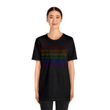 New Hampshire LGBTQ+ Pride Flag, Faded Black T-Shirt
