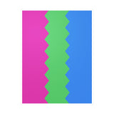 Polysexual Flag Wavey Decal: Sharp Pride Sticker