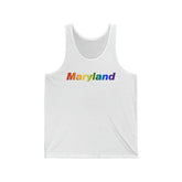 Maryland Tank-Top: Vibrant Pride Gradient Design