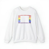 Wyoming Pride Flag Sweater: Rainbow LGBTQ+ State Silhouette Distressed Sweatshirt