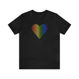 Pride Heart Lines T-Shirt: Pride Gradient Tee