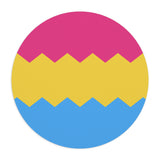 Pansexual Flag Wavey Mousepad: Sharp Design for Desk