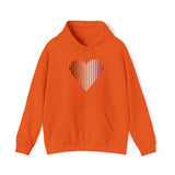 Asexual Heart Lines Hoodie: Pride Gradient Sweater