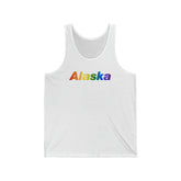 Alaska Tank-Top: Vibrant Pride Gradient Design