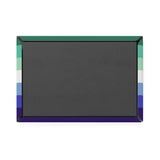 Gay Pride Flag Magnet: Ripple Rectangle Button for Fridge