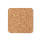 Philly Pride Flag Coaster Set: 4 Corkwood Ripple Drink Coasters