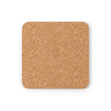 Genderqueer Flag Coaster Set: 4 Corkwood Ripple Drink Coasters