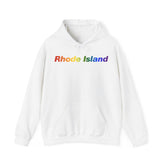 Rhode Island Hoodie: Vibrant Pride Gradient Design