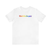 Florida is Gay Pride T-Shirt: LGBTQ+ Flag Gradient Tee