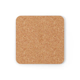 Bisexual Flag Coaster Set: 4 Corkwood Ripple Drink Coasters