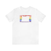 Oregon Pride Flag Tee: Rainbow LGBTQ+ State Silhouette Distressed Shirt
