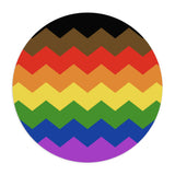 Philadelphia Pride Flag Wavey Mousepad: Sharp Design for Desk