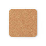 Pride Flag Coaster Set: 4 Corkwood Ripple Drink Coasters