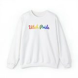 Utah Pride Sweatshirt: Flowing Cursive Design with LGBTQ+ Gradient