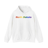 North Dakota Hoodie: Vibrant Pride Gradient Design