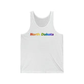 North Dakota Tank-Top: Vibrant Pride Gradient Design